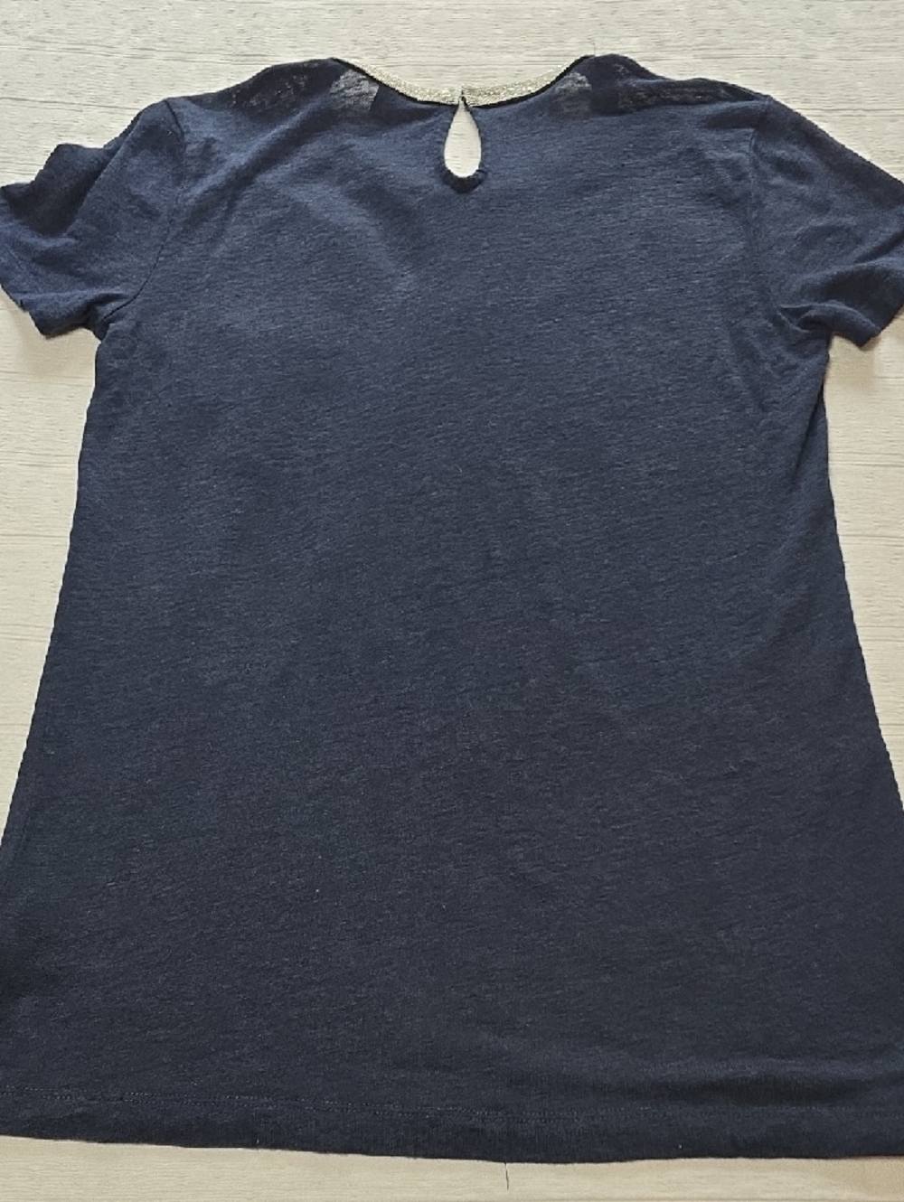 J Crew Embellished Linen Crewneck Women's Size Small - Picture 10 of 13